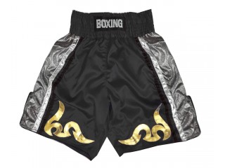 Personlig Boxing Shorts : KNBSH-030-Svart